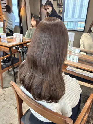 ロング カラー 梅田美容室 山崎海波のヘアスタイル