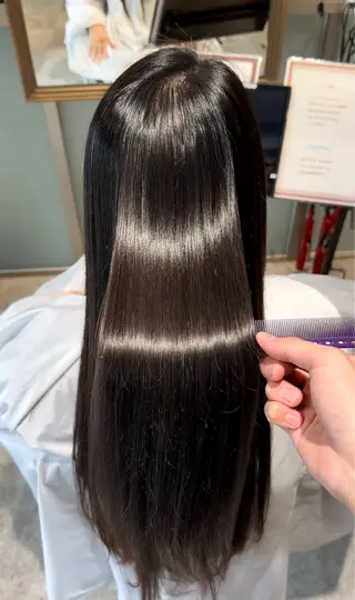 ロング 縮毛矯正専門店アンレーベル所属・縮毛矯正専門店 unlabel近藤のヘアスタイル