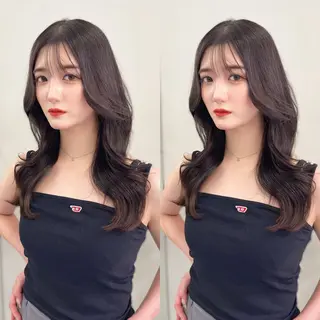 セミロング カラー 韓国ヘア/髪質改善 TAKAHIROのヘアスタイル