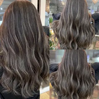 セミロング カラー ヘアアレンジ 久米 治仁のヘアスタイル