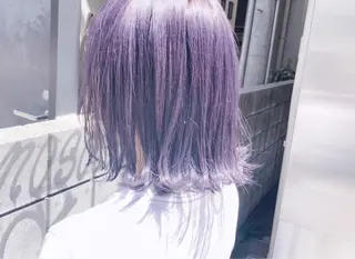 ミディアム カラー ヘアアレンジ 透明感カラー× レイヤーカット✨高梨のヘアスタイル