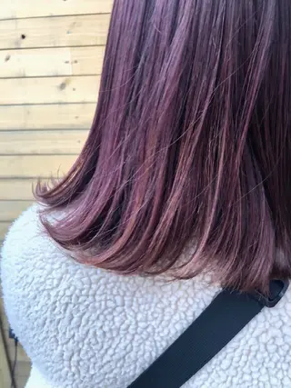 セミロング カラー 埼玉久喜/ハイトーン デザインカラーRYOのヘアスタイル