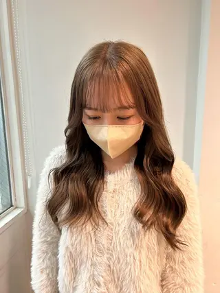 ロング カラー 愛結 暖色カラー🎀🩰のヘアスタイル