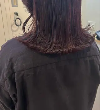 ミディアム カラー トレンドと似合わせ/ マンツーマン/西上楓のヘアスタイル