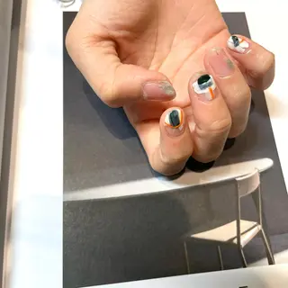 ネイル anyora nail salon所属・大人ワンホン キラキラ/Ayanoのネイルデザイン