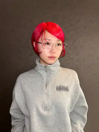 ショート カラー ヘアアレンジ ☕️結【suii.】 ボブ/ヘアセット☕️のヘアスタイル