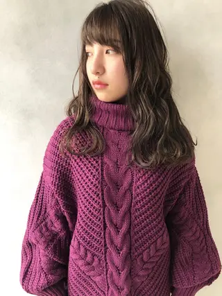 セミロング 小澤大輔 YOLO hairのヘアスタイル