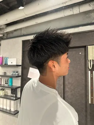 ショート ヘアアレンジ メンズ NEXT NEO所属・メンズヘア静岡 ✂︎Ryuheiのヘアスタイル