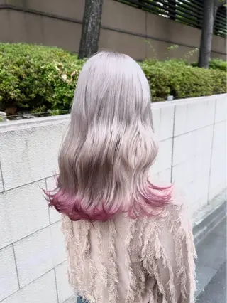 セミロング カラー Riko🐰💗／ モテ艶髪《本厚木》のヘアスタイル