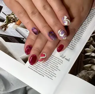 ミディアム ネイル Lofi nails ゆきこのネイルデザイン