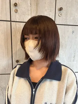 ショート カラー フルールドソレイユ所属・♡ナナコ♡ レイヤー/艶髪のヘアスタイル