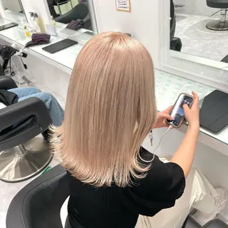 セミロング カラー 韓国ヘア🇰🇷🎀 みきのヘアスタイル