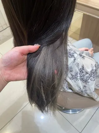 ロング カラー パーマ 韓国ヘアメイク🎀/ 縮毛矯正✨山本媛香のヘアスタイル