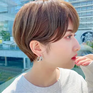 ショート カラー 女性が憧れる ショート/角田愛和のヘアスタイル