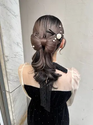 セミロング ヘアアレンジ Dityca rst所属・Kato Nonokaのマツエク・マツパデザイン