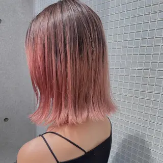 ミディアム カラー 中西 美聖のヘアスタイル