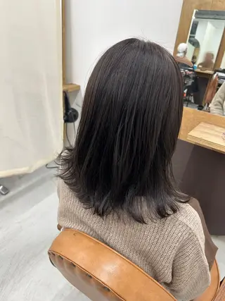 ミディアム カラー pele 梅田　annex所属・PELEハイトーン shinobuのヘアスタイル