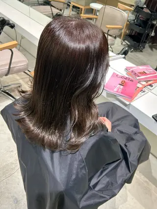 セミロング カラー 結衣/ 無料カットモデル🎀のヘアスタイル