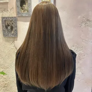 ロング 川井麻由🎀アイドル 量産🎀ピンクカラーのヘアスタイル