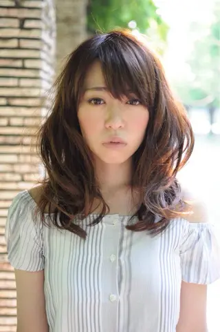 セミロング ロング カラー パーマ ★BELLKA関口 聡★のヘアスタイル