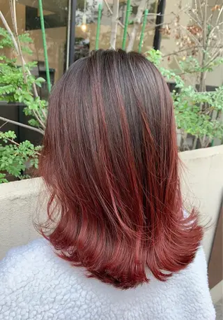 ミディアム カラー 似合わせ/ブリーチ カラー.岡田友仁のヘアスタイル