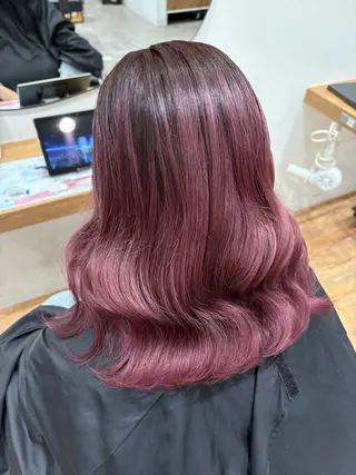 カラー ピンクカラーアレンジ 🩷AYANA🩷のヘアスタイル