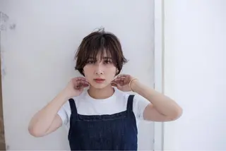 ショート カラー パーマ モリシュンスケ /レイヤー/髪質改善のヘアスタイル