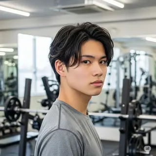 パーマ メンズ 綿松 彩乃のヘアスタイル