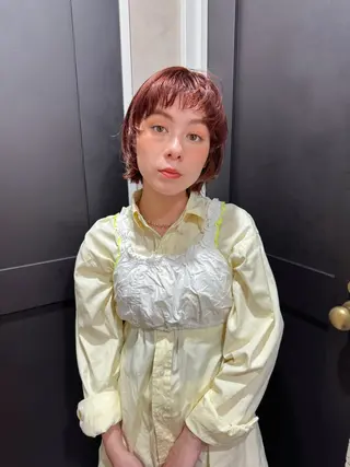 カラー ayaka/暖色 /ニュアンスボブのヘアスタイル