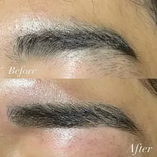 メンズ アイブロウ ななみ.⋆𝜗𝜚 艶カラー/まつパのヘアスタイル