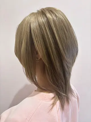 ミディアム カラー 🌹艶髪カラー🌹 津田晴加【西荻窪】のヘアスタイル