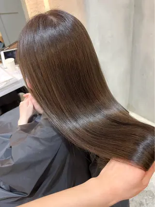 セミロング ハッシュカット/韓国 レイヤー/カハナのヘアスタイル