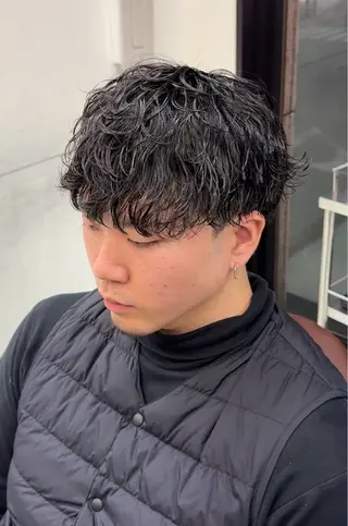 ショート パーマ 小芝涼介/レイヤー /メンズパーマ✂️のヘアスタイル