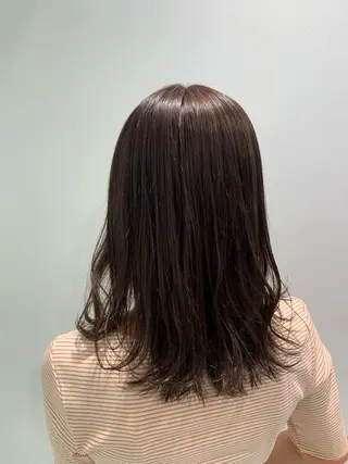 セミロング I S所属・🌿透明感カラー‪ 縮毛矯正✨かずきのヘアスタイル