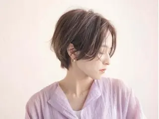 ショート 🐬脱白髪染めカラー 清水大世🐬のヘアスタイル