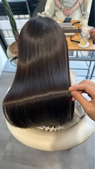 ロング カラー Hair Make NEWYORK　稲荷町店所属・moe 🍀美髪矯正 ツヤツヤストレートのヘアスタイル