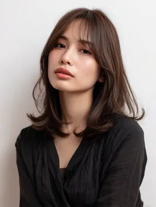ミディアム 蒔田 翔大のヘアスタイル