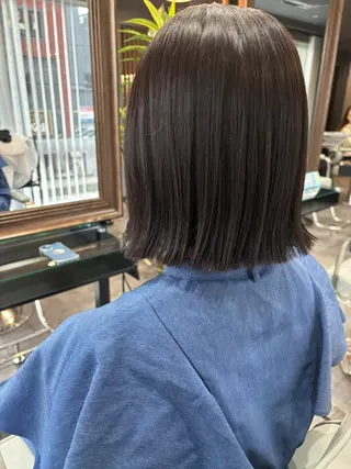 ミディアム カラー 仮坂 美夏のヘアスタイル