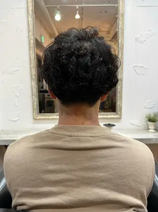 ショート パーマ メンズ 庭山 理沙のヘアスタイル