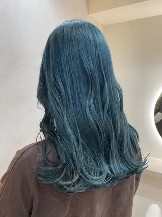 セミロング カラー シンバヒナノ/パーマ レイヤーカット/ボブのヘアスタイル