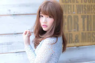 セミロング 小顔カット/レイヤー 【WiLL】加藤のヘアスタイル