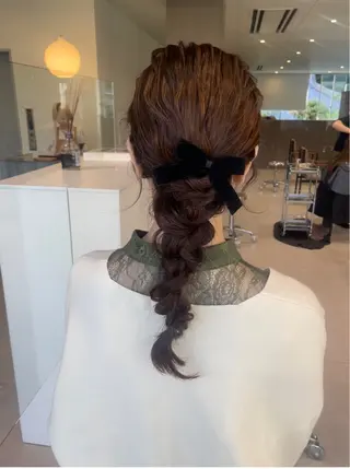 ロング ヘアアレンジ ブリーチ/レイヤー 🌻Mutsumiのヘアスタイル