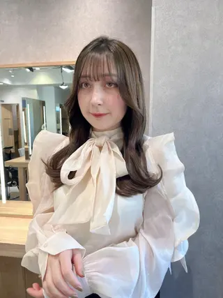 ロング 韓国ヘア/耳ツボジュ エリー♡ayumuのヘアスタイル