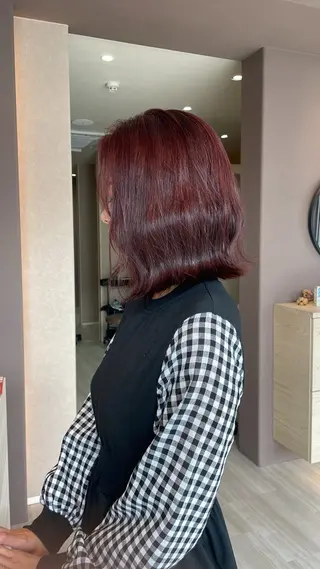 ミディアム カラー 岐阜/各務原 スタイリスト🎀のヘアスタイル