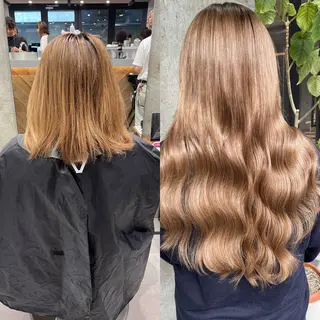 ロング カラー ヘアアレンジ TATSUYA アートディレクターのヘアスタイル