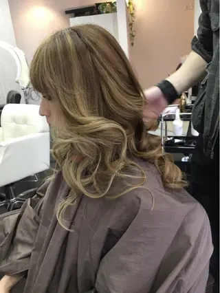 ロング カラー 大島 智志のヘアスタイル