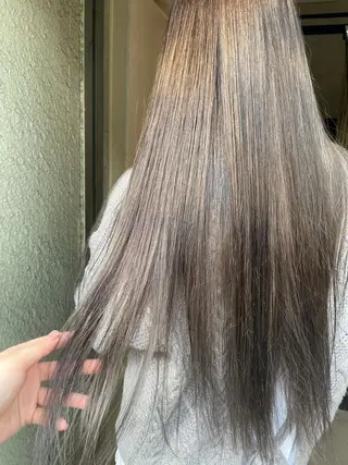 ロング カラー 【ピンク/韓国ヘア/ ヘアセット】亜海のヘアスタイル