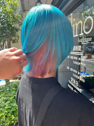 ミディアム カラー BUCKS【天王寺】 バックス【駅30秒】のヘアスタイル