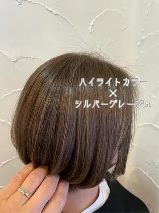 ショート カラー パーソナルカラー診断 できます　木曽　主博のヘアスタイル