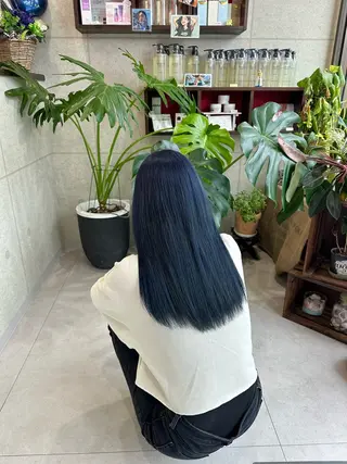 セミロング カラー ANNDER所属・遠藤惟斗/自由が丘/ 透明感カラー/パーマのヘアスタイル